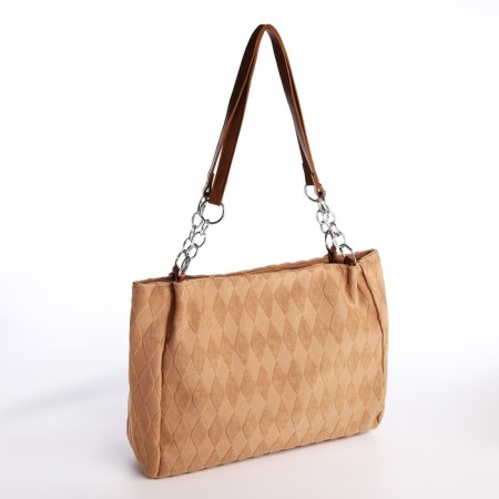 Bag-tout on lightning, the color is light brown-1