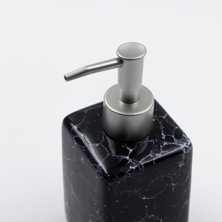 Joy Home liquid soap dispenser, ceramics, black marble-1