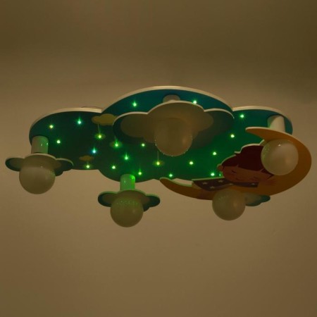 Chandelier 1373/5 E27 40W+ 25XLED backlight 70x40x10 cm Bayerlux-5