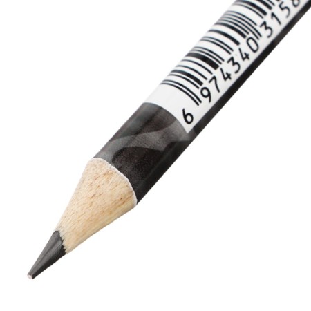 Pencil of simple (black) naruto hb, sharpened, with an eraser-2