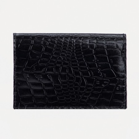 Cover for passport, black color-1
