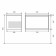 Tumbling under the Uperwood Next sink, 70 cm, white, 1 box
