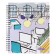 A notebook of 96 sheets in a cage on the crest "Office", a solid cover, glossy lamination, mix