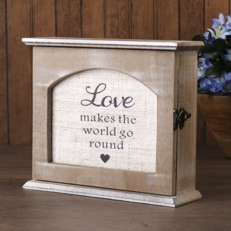 Klyuchnitsa tree 6 hooks "Love makes the world rotate" 20.3x24x7.3 cm-1
