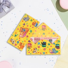 Конверт для денег "BE HAPPY" картон, 16,5 х 8 см