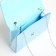 Women's bag on magnet, blue color