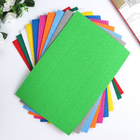 Set of terry foamiran "Magic 4 Hobby" Assorted No. 3, 20x30 cm, 2 mm, 10pcs