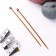 Knitting needles, straight lines, d = 5 mm, 25 cm, 2 pcs