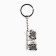 Keychain ruler for keys "raccoon", 2.9 x 10 cm