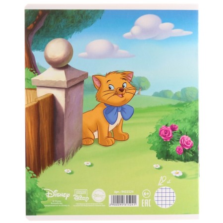 Notebook in a cage 12 sheets, 5 types of mix, cover coated cardboard, cats aristocrats-8