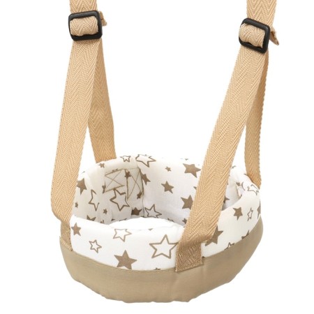 Reins No. 2, narrow, small stars, brown/white color-1