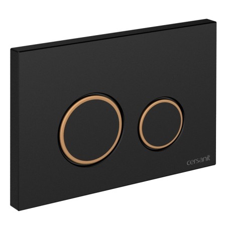 Cersanit Twins button, black matte, with a frame, universal-2