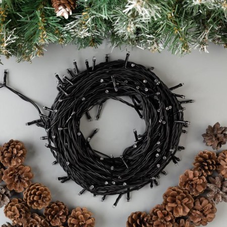 Garland “thread” 20 m, IP44, dark thread, 200 LED, glow blue, 8 modes, 220 V-1