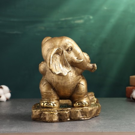Standing for the bottle "Elephant" 22x29x19cm, bronze-5