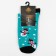 Men's socks "Snowmen" is turquoise color, size 29