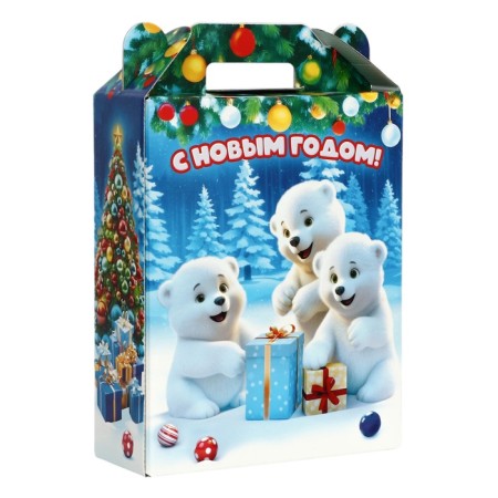 Gift "Lovely Bears" with animation (750 g) New Year's gift set No. 338