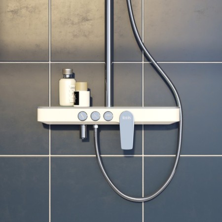 Shower system IDDIS SheLFY SheSB3FI06, tropical shower, shower, brass, chrome-2