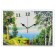 Carty clock is wall-mounted, interior "lake", silent, 25 x 35 cm