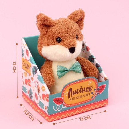 Soft toy "Cute foxes"-1