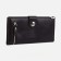 Male purse on a magnet, department for bills, for maps, for coins, dark brown color