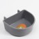 Plastic bowl in a cage and for carrying 250 ml, gray