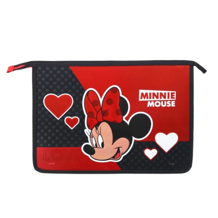 A4 notebook folder, with a zipper, with a metallic effect, Minnie Mouse-6