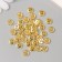 Buttons Plastic 4 PROVEL "GOLD" 0.9x0.9 cm set 40 pcs