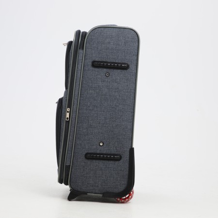Small suitcase 24 "On the zipper, code castle, with extension, the color is gray-2