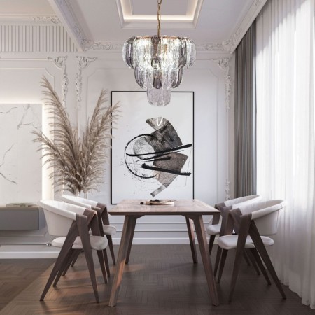 Suspended Bogate’s Callas 365/12, E14, 12x60W, 520x520 mm, brass color-3