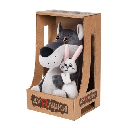 Soft toy "Wolf with a hare", 25 cm MT-MRT-D04202304-25-4