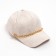 Women's baseball cap with chain is beige color, size 56-58
