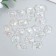 Beads for creativity plastic "Lesson" set 20 pcs Transparent mother -of -pearl 1.7x1.5 cm