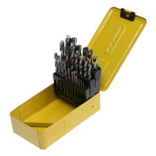 A set of drills on the metal of the tundra, HSS, cylindrical tail., 1 - 13 mm (after 0.5 mm), 25 pcs.
