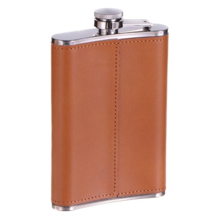 Flaw for alcohol 270 ml, "Russia", stainless steel, gift, army, 9 oz-2
