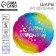 Foil balloon 18 "Happy Birthday", stars, circle, holography, set of 5 pcs.