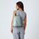 City backpack made of artificial leather with lightning, green color