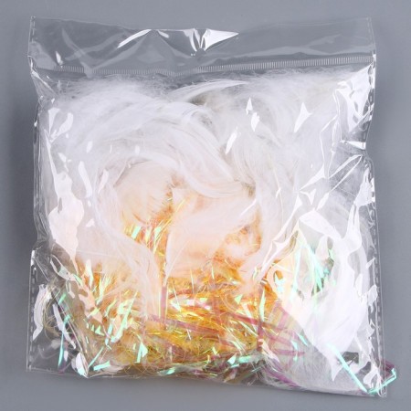 Set for creativity and decor "Features of white + filler", color orange color