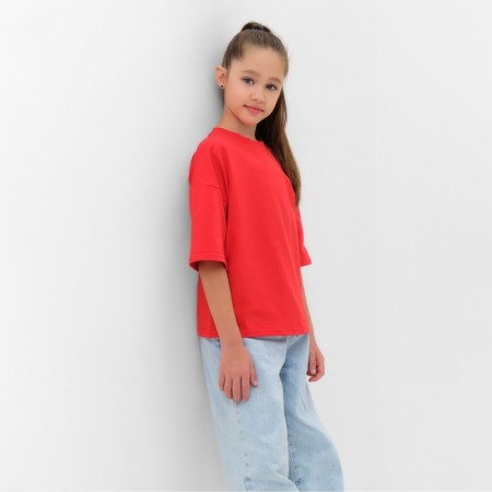 T -shirt Children's Minaku: Basic Line Kids Red color, height 110-4