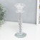 Glass of glass for 1 candle "Spiral with pebbles" 18x7x7 cm