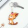 Key keychain wooden "Obzhenka dog", 4.5 x 6 cm