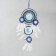 Dreams of Dreams from the evil eye 5 rings "Nazar" with feathers 20x55 cm