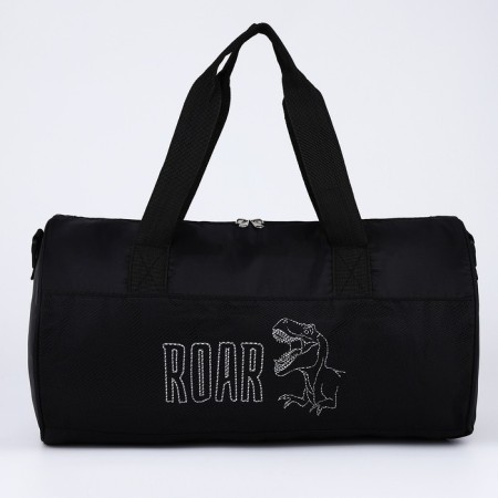 Sports Bag, 40x24x21, lightning department, long belt, black color-3