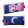 Penal soft, 1 compartment, 90 x 195 mm, flat, Phoenix "Cat Princess" Violet/Pink 67595