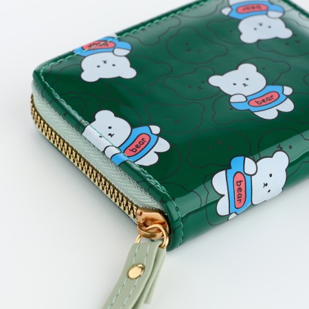 Children's wallet with lightning, green color-3