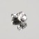Rhound rhinestones “oval”, rimmed, 8 × 10 mm, 20 pcs, silver color
