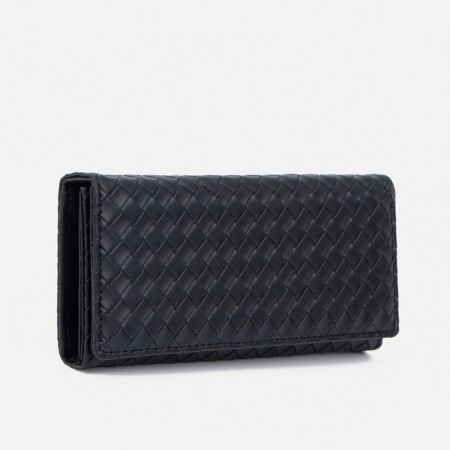 Women's wallet on a magnet, black color