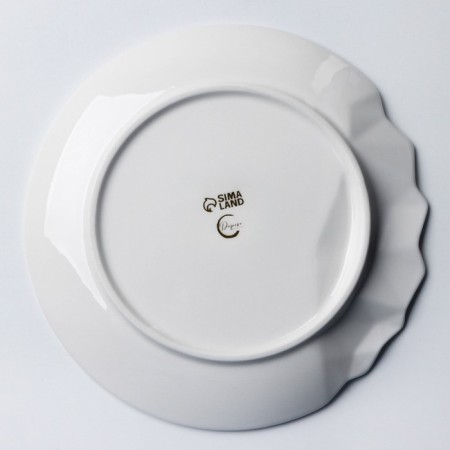 Ceramic Iceberg Ceramic plate, white, 17 cm, white color-5