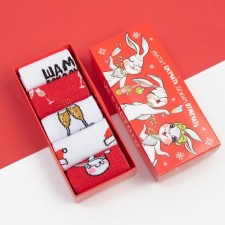 New Year. Set of New Year's women's socks KAFTAN 