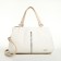 Women's bag with lightning, white color