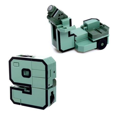 Set of robots "Robo numbers 0 - 9", transformed, 10B1-10